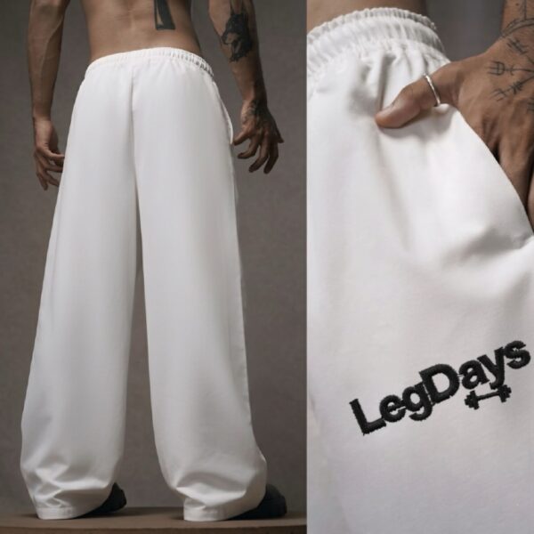 OFF-WHITE Lower Baggy-fit French cotton Unisex
