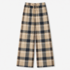 Leg Days Cozy Wide-Legs – Brown Check