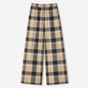 Leg Days Cozy Wide-Legs – Brown Check