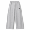 Melange grey Unisex French terry cotton baggy lower