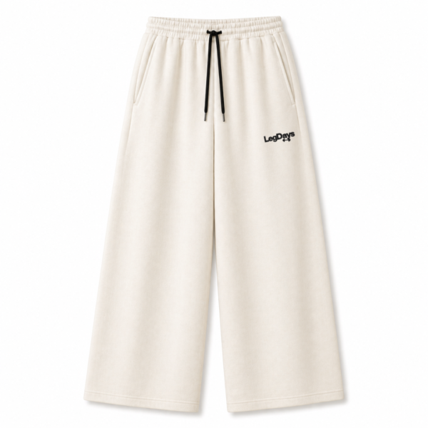 OFF-WHITE Lower Baggy-fit French cotton Unisex