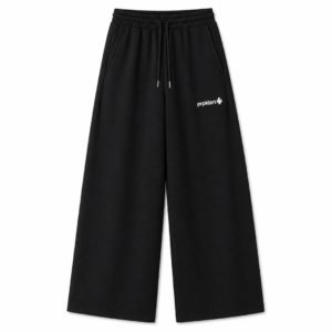 Untitled design BLACK Lower baggy-fit French Cotton UNISEX