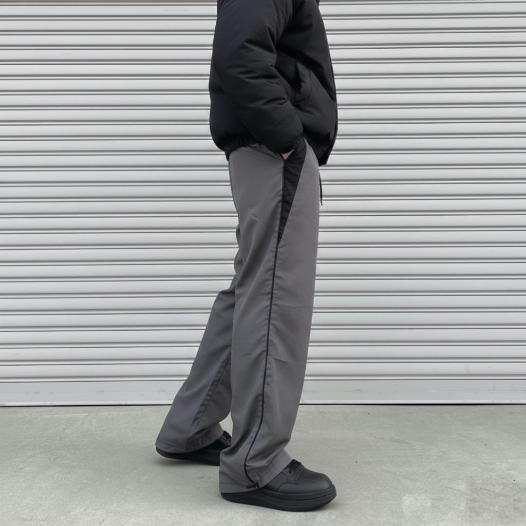 Parachute pants Black and grey - Image 4