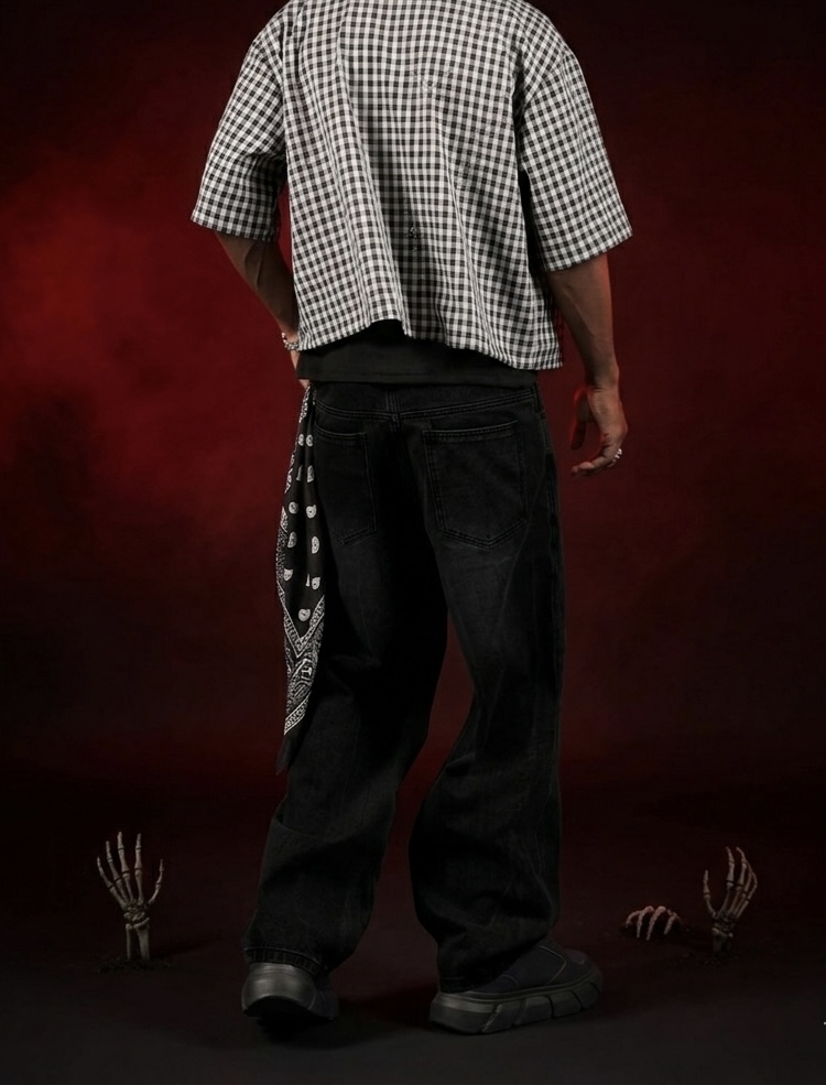 Relaxed Fit Pants Skeleton Hand Edition - Image 4