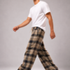 Leg Days Cozy Wide-Legs – Brown Check