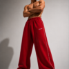 Crimson Riot baggy unisex Pants white pipine