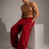 Crimson Riot baggy unisex Pants white pipine