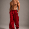 Crimson Riot baggy unisex Pants white pipine