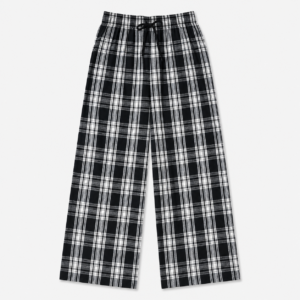 Unisex Baggy Classic Check Lower – Black/White
