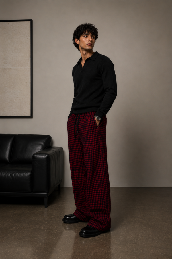 IMG_0531 Red Check Baggy Lounge Pants – Limited Edition