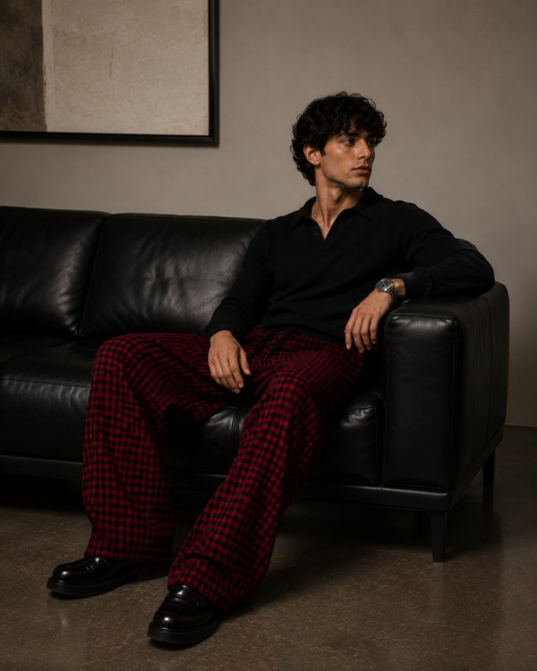 IMG_0532 Red Check Baggy Lounge Pants – Limited Edition