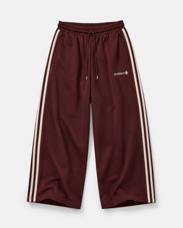 IMG_0804 Maroon Varsity Stripe Track Pants