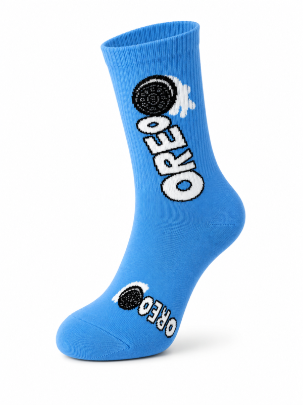 Oreo Crunch Socks – Sky Blue | Special Edition