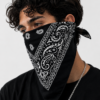 IMG_0955 Obsidian Bandana – Premium Cotton Paisley Bandana (Black)