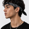 IMG_0958 Obsidian Bandana – Premium Cotton Paisley Bandana (Black)
