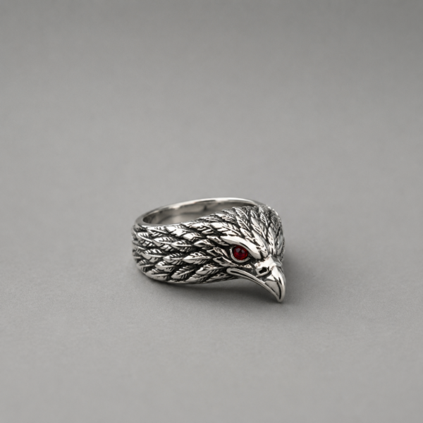 Crimson Raven Ring